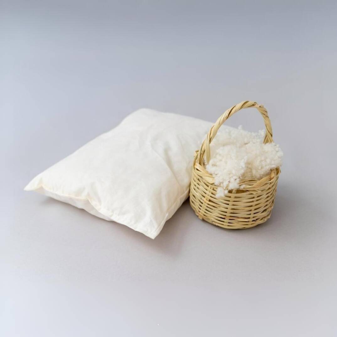 Bebek Yün Yorgan + Alez/ped + Yastık (3’lü bebek seti) %100 Doğal Merinos Yünü - 3