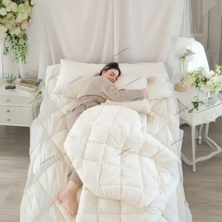 Yün Uyku Seti – Yorgan + Yatak Pedi + Yastık (Tam Set Konfor) %100 Doğal Merinos Yünü  (lütfen açıklamayı okuyun) - 1