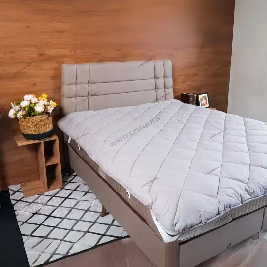 Yün Uyku Seti – Yorgan + Yatak Pedi + Yastık (Tam Set Konfor) %100 Doğal Merinos Yünü  (lütfen açıklamayı okuyun) - 16