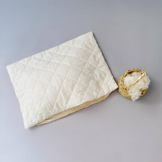 Yün Yastık  Kapitone Kılıf ile Beraber %100 Doğal Merinos Yünü - 6