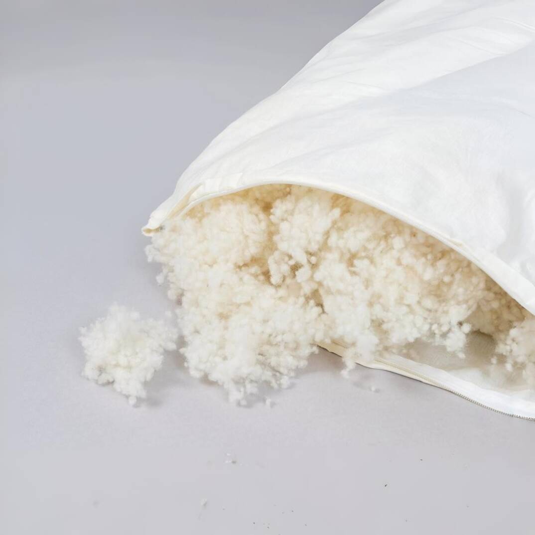 Yün Yastık kapitone kılıf ile beraber (2 Adet) %100 Doğal Merinos Yünü - 4