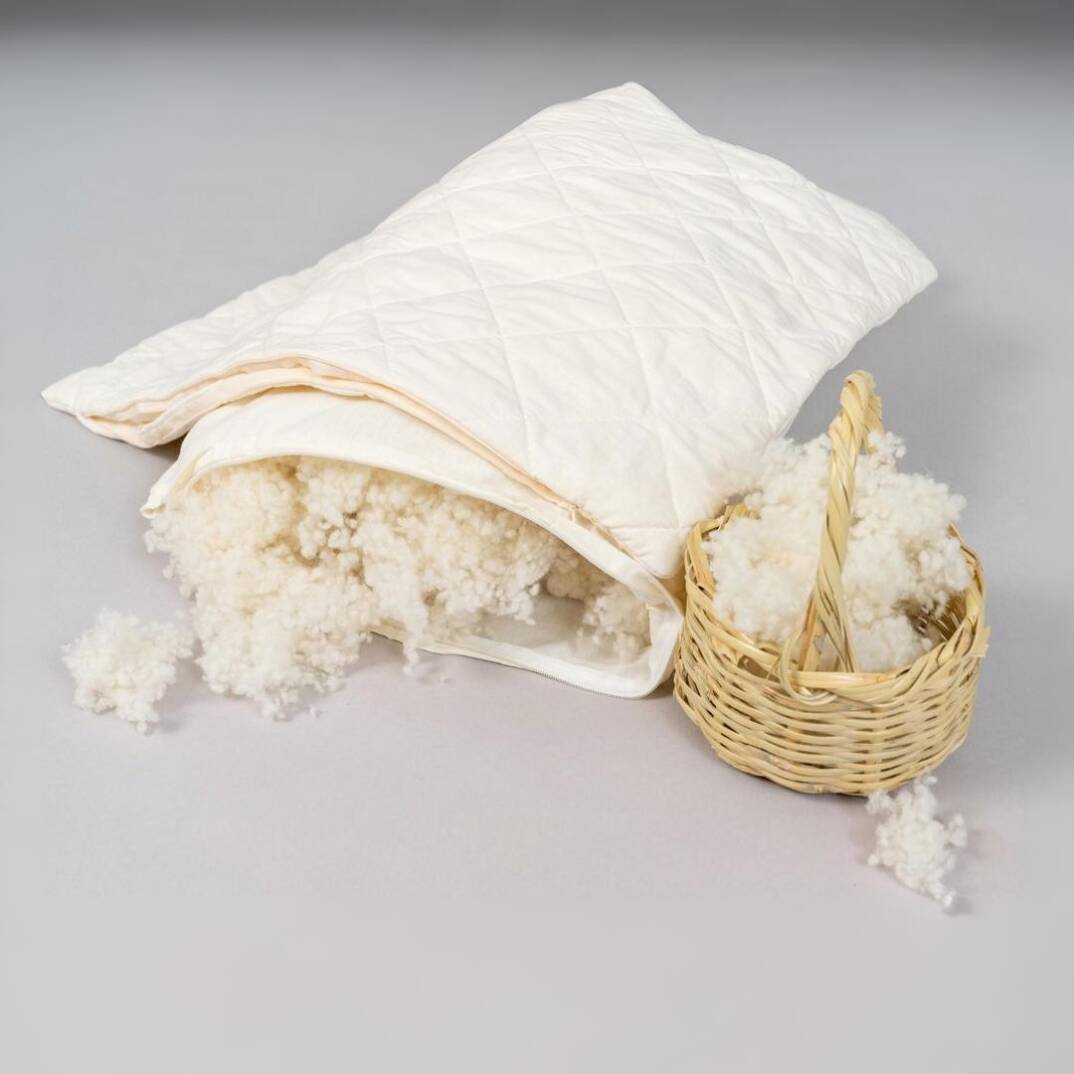 Yün Yastık (kapitone kılıfsız) 50*70 (2 adet) %100 Doğal Merinos Yünü - 2